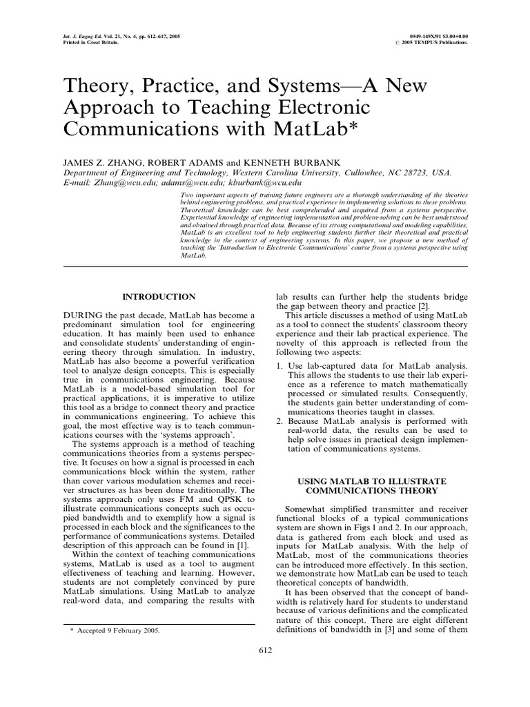Theory, Practice, and Systemsða New Approach To Teaching Electronic