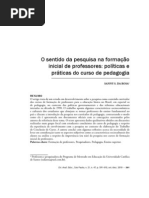 O sentido da pesquisa na formação de professores
