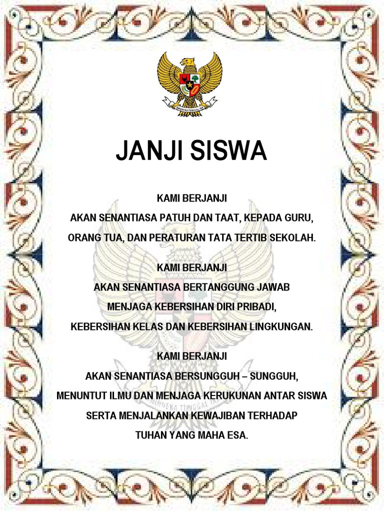 Janji Siswa Pdf