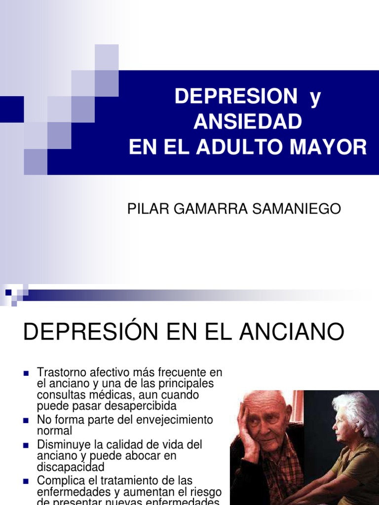 Depresión y ansiedad en adultos mayores | PDF | Depresión (estado de ...