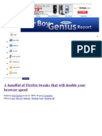 A Handful of Firefox Tweaks That Will Double Your Browser Speed