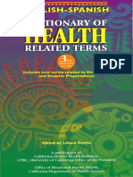 English-Spanish Health Related Dictionary