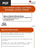 Redução de custos com fretes