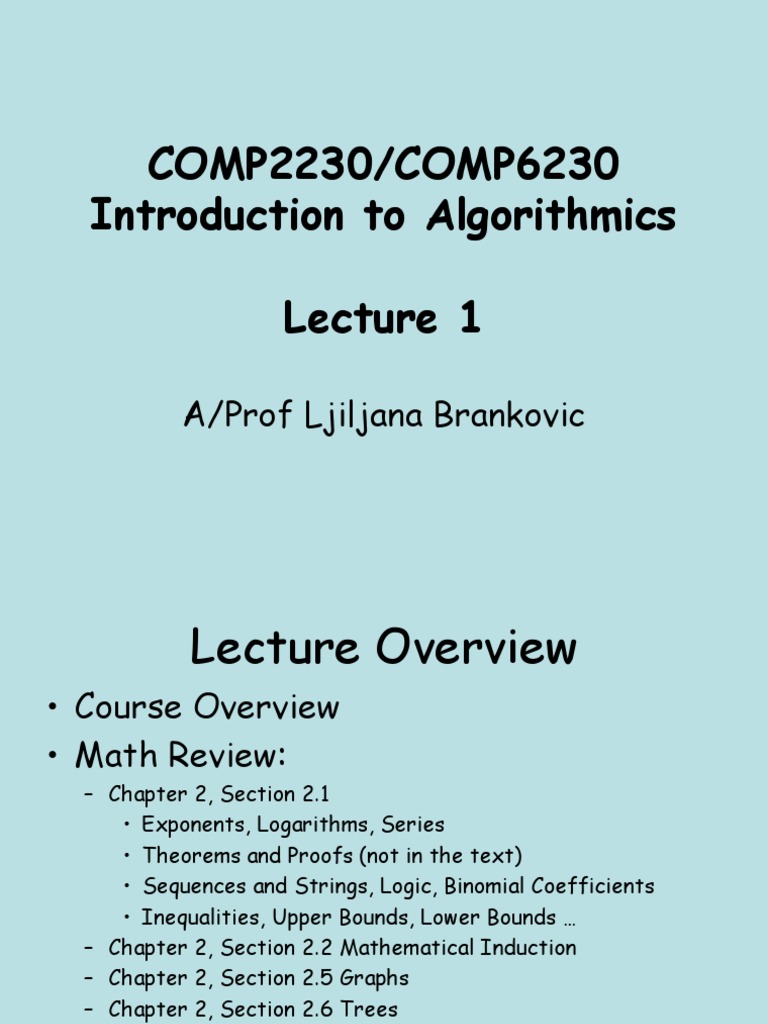 Lecture 1 | PDF