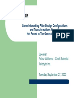 Filter Design Configurations