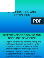 HYDROCARBON AND PETROLEUM DIFFERENCES