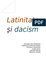 DA Latinitate Si Dacism