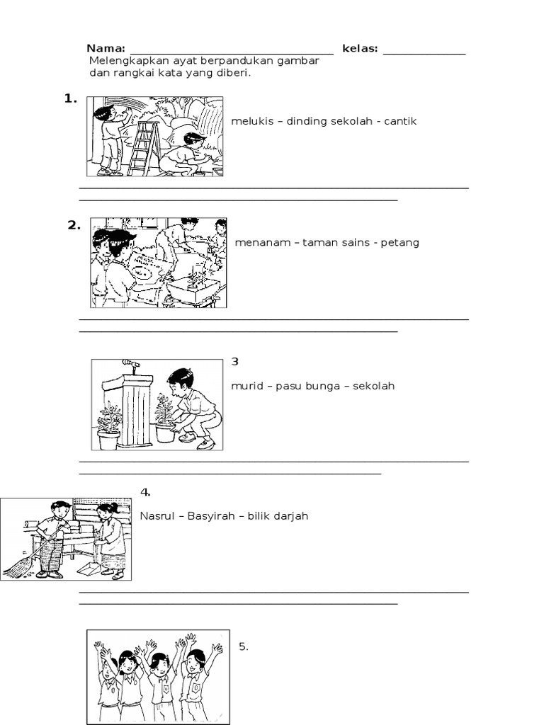 Soalan BM Bahasa Melayu Penulisan Tahun 3