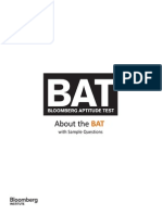 Bat Sample Questions