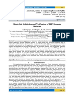 Client-Side Validation and Verification of PHP Dynamic Websites