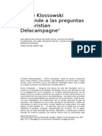 Pierre Klossowski Responde A Las Preguntas de Daniel Delacampagne (Entrevista)