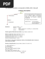 IS800 - 2007 - Tube - Detailed Calculation PDF