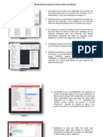 Procedimiento Importar Datos Para AutoCAD