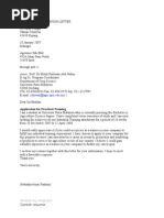 Sample of Application Letter