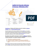 Informe anual World Energy Trilemma 2013 del Consejo Mundial de Energía