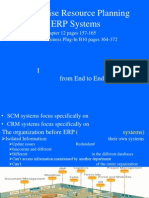 Enterprise Resource Planning ERP Systems: I From End To End