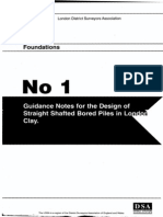 London District Surveyors Association Guidance Note 1 London Clay Piles