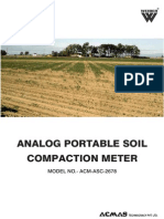 Analog Portable Soil Compaction Meter