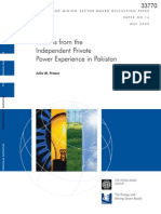 World bank report on IPP experience in Pakistan