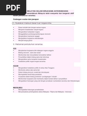 Contoh Soalan Cadangan Jawapan Tema Umum Sejarah Kertas 3 Pdf