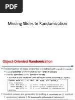 Missing Slides in Randomization