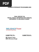 Download Project Report on Reliance Power Ipo by saburali SN17503194 doc pdf