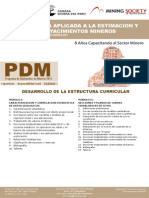 Dv38 Geoestadistica Aplicada a La Estimacion y Evaluacion de Yacimientos Mineros