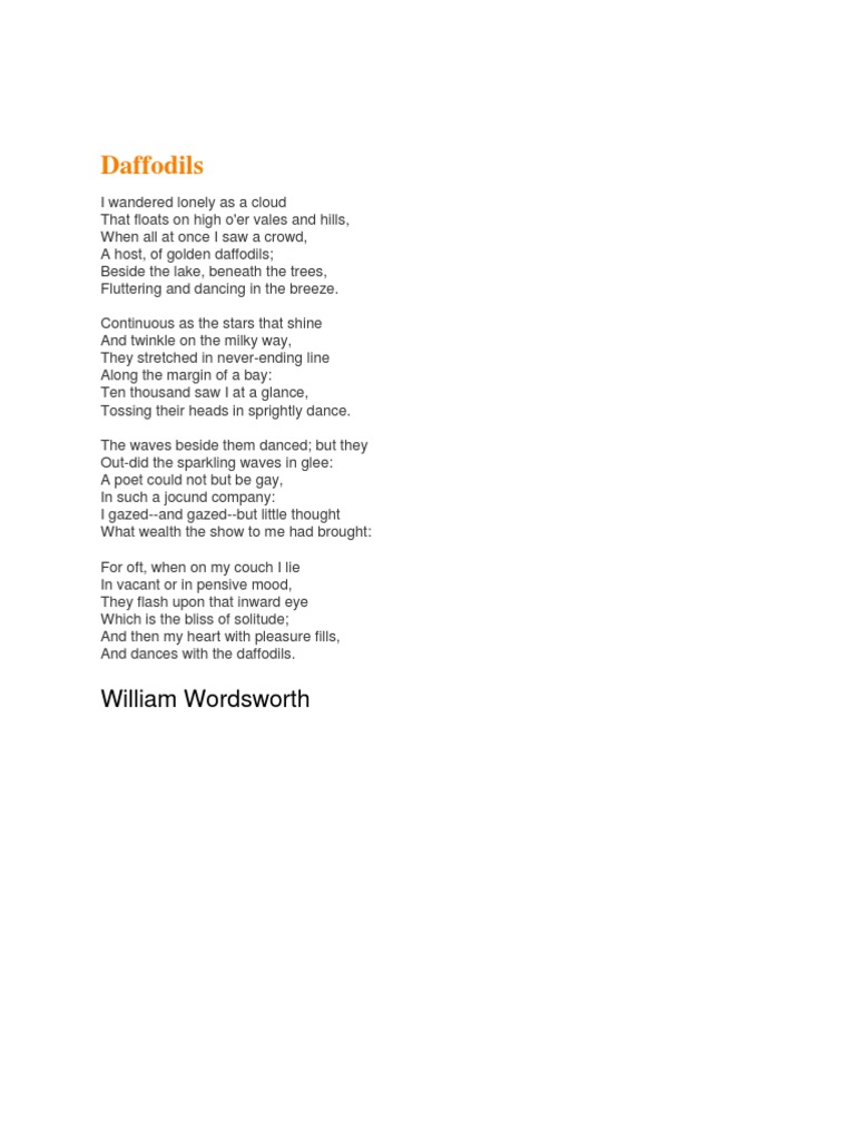 Daffodils PDF