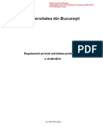 Regulamentul Privind Activitatea Profesionala A Studentilor Din Universitatea Din Bucuresti