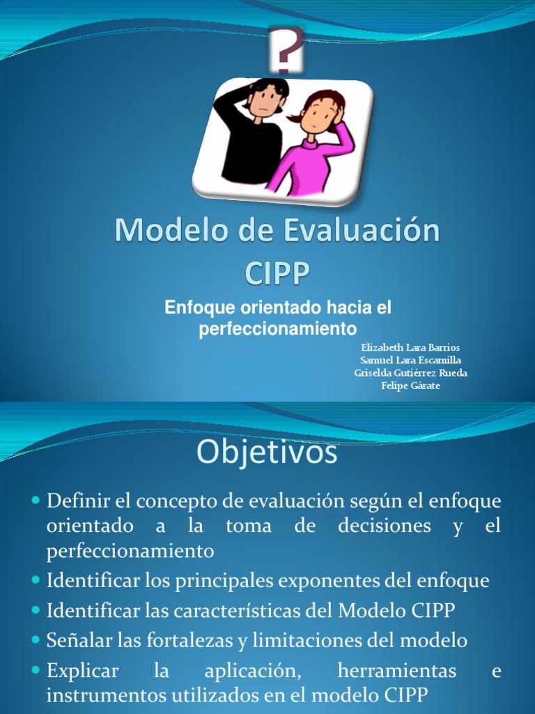 CIPP | PDF | Toma de decisiones | Evaluación