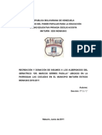 Geriátrico Maturín dona insumos ancianos