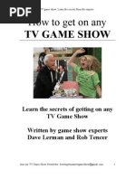 Download How to Get on Any TV Game Show by Celebrity Public Relations SN17505939 doc pdf