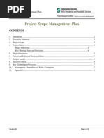 Project Scope Management Plan Template