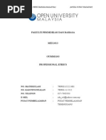 OUMM3203 Nota Exam Tips Professional Ethics