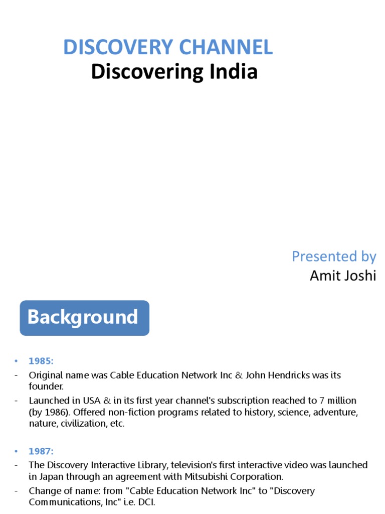 Discovery Channel's Journey in India | PDF | Bbc | Broadcasting