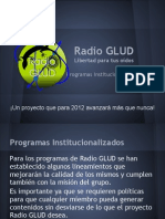 Lista de Programas Institucionalizados en Radio GLUD-Actualizacion-08!07!12