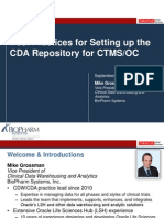 2013 OHSUG - Best Practices for Setting up the CDA Repository for CTMS/OC