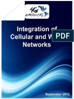 Integration of Cellular and WiFi Networks White Paper- 9.25.13