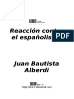 Reacción contra el españolismo de J.B. Alberdi