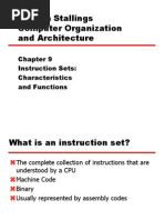 William Stallings Computer Organization and Architecture: Instruction Sets: Characteristics and Functions