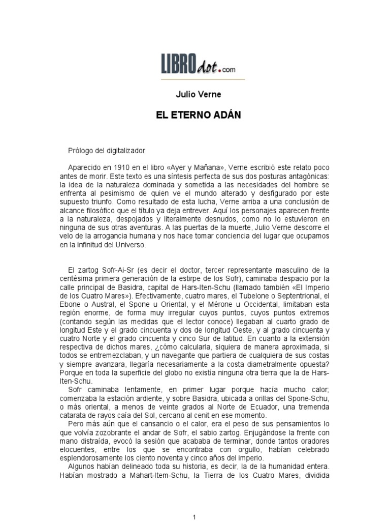 Julio Verne Eterno Adán PDF