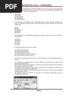 40 Questões Informática - CEF 2012 BB 2012