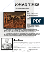 The Ancient Rome Newspaper by Miranda Brown