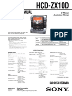 Manual de Servicio Estereo Sony Modelo HCD-ZX10D