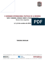 III Circular v Seminario Internacional 2012