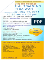 Call to Righteousness and Training for Da'wah