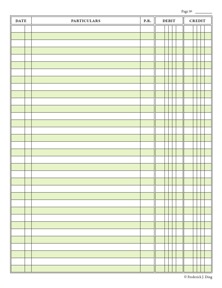 General Journal Template | PDF