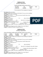 Comparatives Listening Script