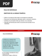 UNIDAD TEMÁTICA VI  FALLA DE MATERIALES