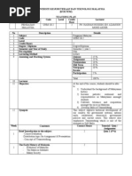 Teaching Plan (Pengajian Malaysia)